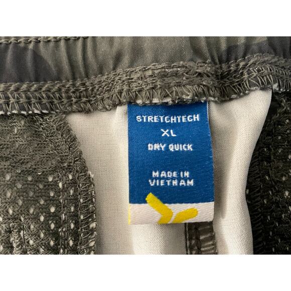 Camo StretchTech Men's XL Quick Dry Shorts Zipper Pockets Activewear Running Jog - Picture 3 of 11